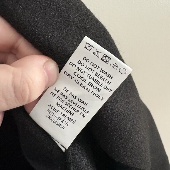 TheKorner Anthropologie One Size Black Wool Blend Belted Flora Longline Vest NWT - Picture 14 of 15